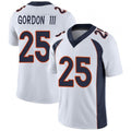 Men’s Denver Broncos #25 Melvin Gordon III  White Nike NFL Vapor Untouchable Limited Jersey