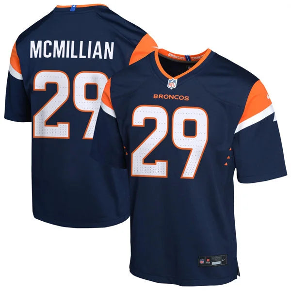 Mens Denver Broncos #29 Ja’Quan McMillian Nike Navy Alternate Vapor F.U.S.E. Limited Player Jersey