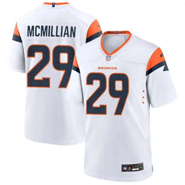 Mens Denver Broncos #29 Ja’Quan McMillian Nike White Vapor F.U.S.E. Limited Player Jersey