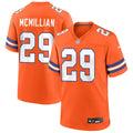 Mens Denver Broncos #29 Ja’Quan McMillian Orange Mile High Collection 1977 Throwback F.U.S.E. Limited Jersey