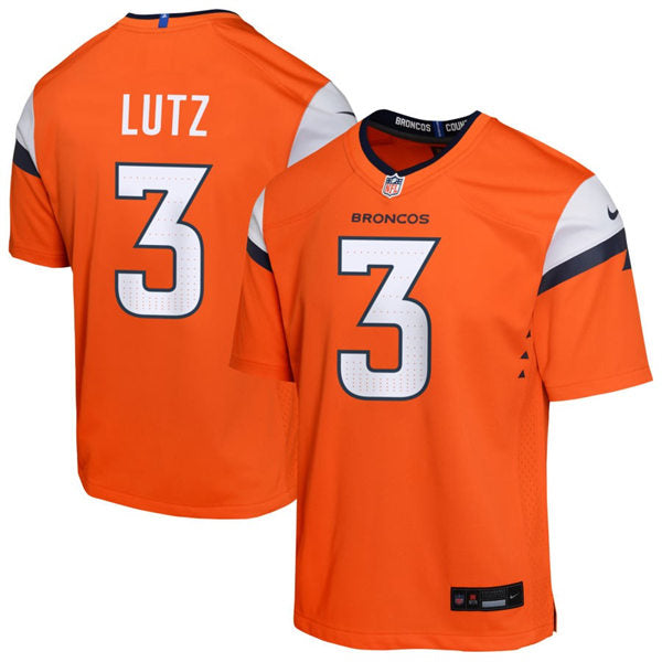 Mens Denver Broncos #3 Wil Lutz Nike Orange Vapor F.U.S.E. Limited Jersey