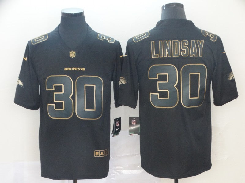 Men’s Denver Broncos #30 Phillip Lindsay Black Jersey