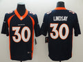 Men’s Denver Broncos #30 Phillip Lindsay Navy Nike NFL Vapor Untouchable Limited Jersey