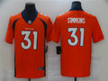 Men’s Denver Broncos #31 Justin Simmons Orange Nike Vapor Untouchable Limited Jersey