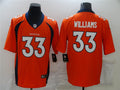 Men’s Denver Broncos #33 Javonte Williams Orange Nike NFL Vapor Untouchable Limited Jersey