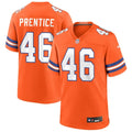 Mens Denver Broncos #46 Adam Prentice Orange Mile High Collection 1977 Throwback F.U.S.E. Limited Jersey
