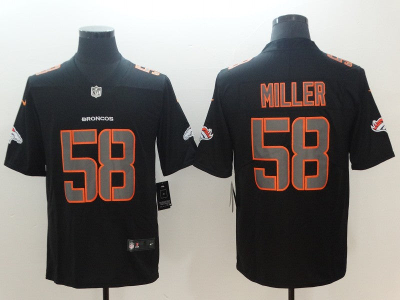 Men’s Denver Broncos #58 Von Miller Black Alternate Jersey