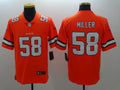 Men’s Denver Broncos #58 Von Miller Orange Nike NFL Vapor Untouchable Color Rush Limited Player Jersey