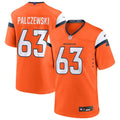 Mens Denver Broncos #63 Alex Palczewski Nike Orange Vapor F.U.S.E. Limited Player Jersey