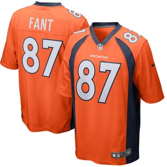 Men’s Denver Broncos #87 Noah Fant Orange Nike NFL Vapor Untouchable Limited Jersey