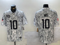 Men’s Denver Broncos Bo Nix #10 Arctic Camo 2024 Salute to Service Limited Jersey