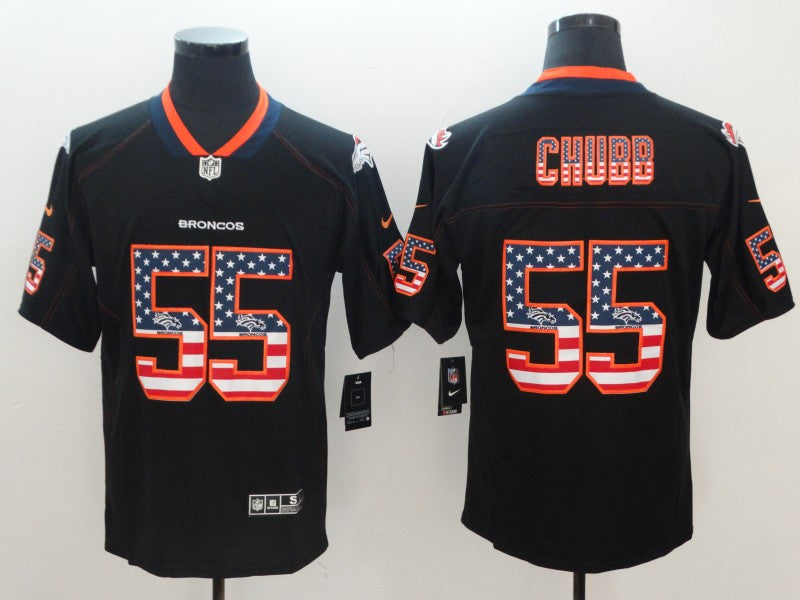 Men’s Denver Broncos Bradley Chubb #55 Black Jersey