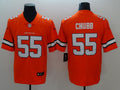 Men’s Denver Broncos Bradley Chubb #55 Orange Jersey