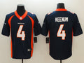 Men’s Denver Broncos Case Keenum #4 Navy Jersey