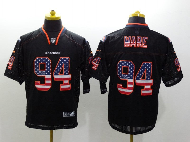 Men’s Denver Broncos DeMarcus Ware #94 Black Jersey