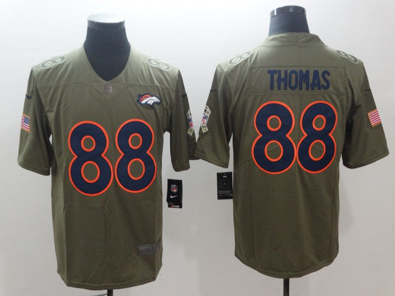 Men’s Denver Broncos Demaryius Thomas #88 Brown Jersey
