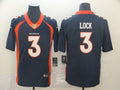 Men’s Denver Broncos Drew Lock #3 Navy Jersey