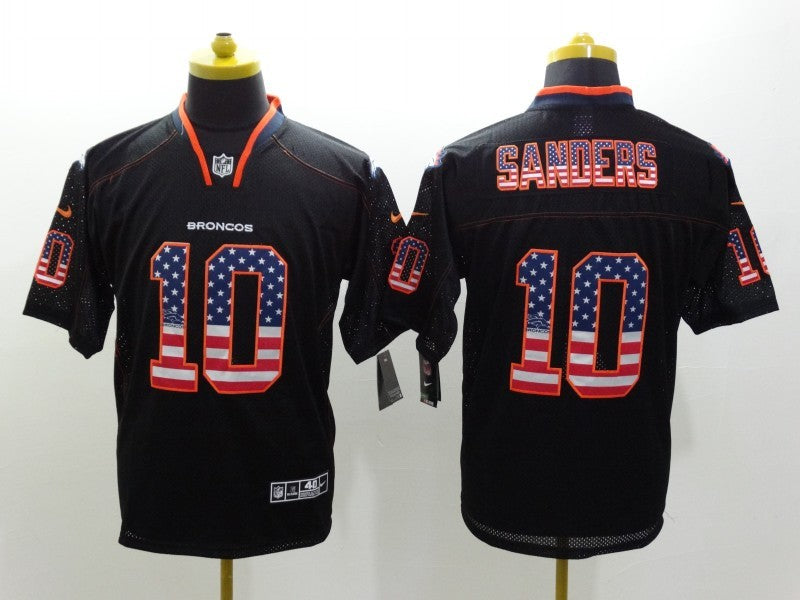 Men’s Denver Broncos Emmanuel Sanders #10 Black Jersey
