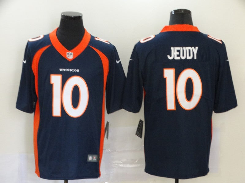 Men’s Denver Broncos Jerry Jeudy #10 Navy Jersey