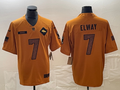 Men’s Denver Broncos John Elway #7 Brown 2023 Salute To Service Retired Limited Jersey