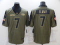 Men’s Denver Broncos John Elway #7 Brown Jersey