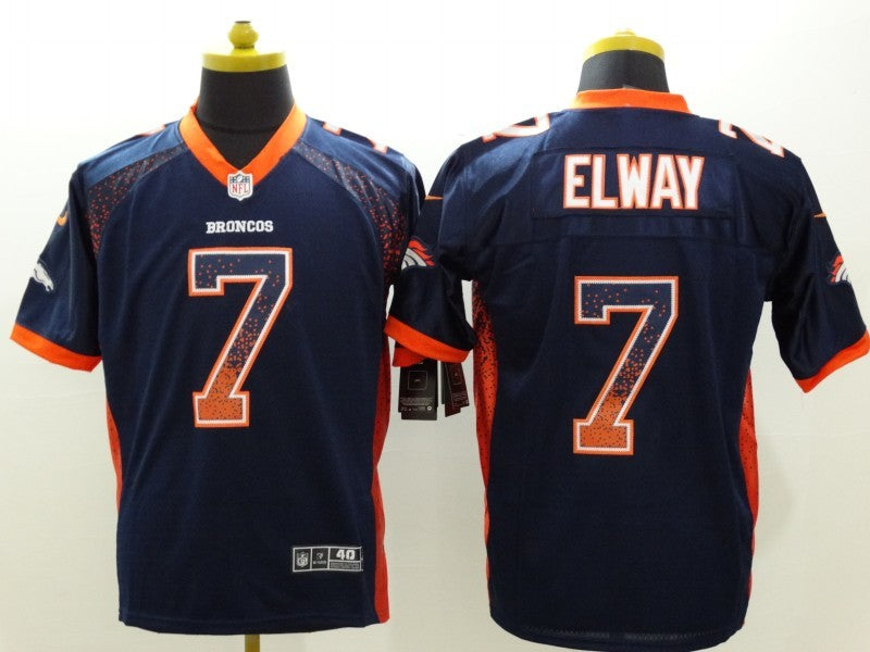 Men’s Denver Broncos John Elway #7 Navy Jersey