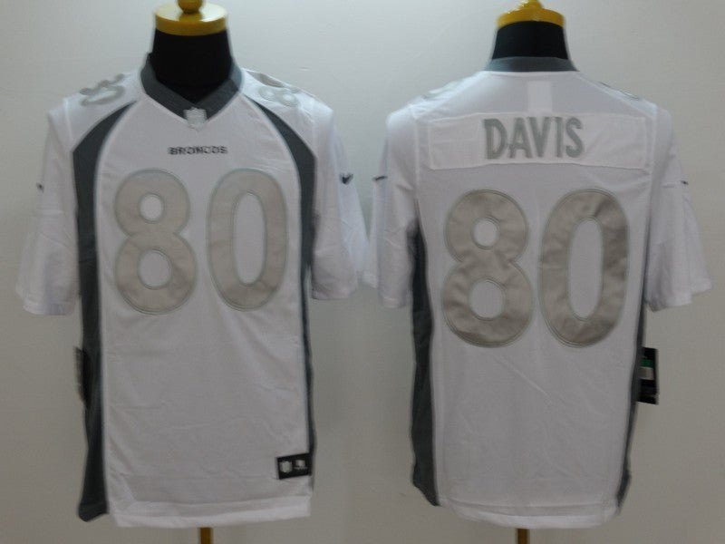 Men’s Denver Broncos Julius Thomas #80 White Jersey
