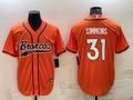 Men’s Denver Broncos Justin Simmons #31 Orange Jersey Joint Edition