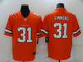 Men’s Denver Broncos Justin Simmons #31 Orange Jersey