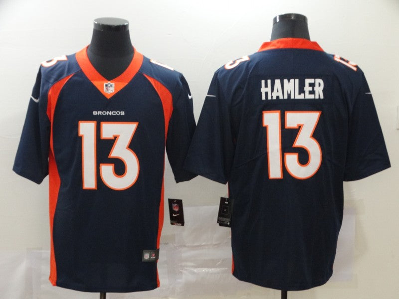 Men’s Denver Broncos KJ Hamler #13 Navy Jersey