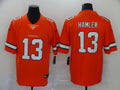 Men’s Denver Broncos KJ Hamler #13 Orange Jersey