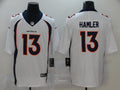 Men’s Denver Broncos KJ Hamler #13 White Jersey