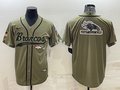 Men’s Denver Broncos Olive 2022 Salute To Service Limited Jersey