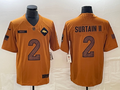 Men’s Denver Broncos Patrick Surtain II #2 Brown 2023 Salute To Service Limited Jersey