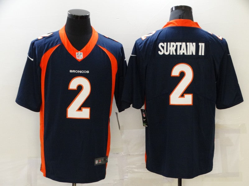 Men’s Denver Broncos Patrick Surtain II #2 Navy Jersey