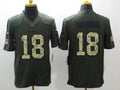 Men’s Denver Broncos Peyton Manning #18 Army Green Jersey
