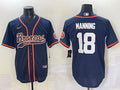 Men’s Denver Broncos Peyton Manning #18 Navy Jersey