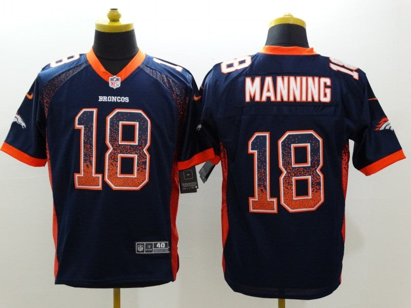 Men’s Denver Broncos Peyton Manning #18 Navy Jersey