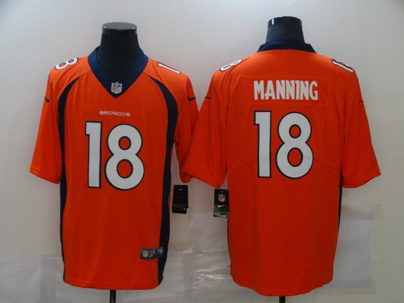 Men’s Denver Broncos Peyton Manning #18 Orange Jersey