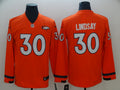 Men’s Denver Broncos Phillip Lindsay #30 Orange Jersey