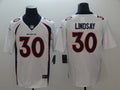 Men’s Denver Broncos Phillip Lindsay #30 White Jersey