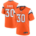 Mens Denver Broncos Retired Player #30 Terrell Davis Nike Orange Vapor F.U.S.E. Limited Player Jersey