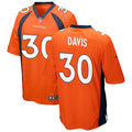 Mens Denver Broncos Retired Player #30 Terrell Davis Nike Orange Vapor Untouchable Limited Jersey