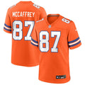 Mens Denver Broncos Retired Player #87 Ed McCaffrey Nike Orange Mile High Collection 1977 Throwback F.U.S.E. Limited Jersey