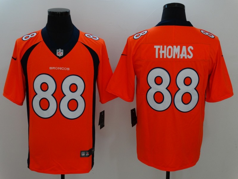 Men’s Denver Broncos Retired Player #88 Demaryius Thomas Nike Orange Vapor Untouchable Limited Jersey