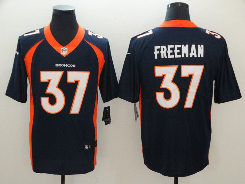 Men’s Denver Broncos Royce Freeman #37 Navy Jersey
