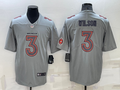 Men’s Denver Broncos Russell Wilson #3 Gray Atmosphere Jersey