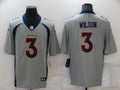 Men’s Denver Broncos Russell Wilson #3 Gray Inverted Jersey