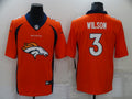 Men’s Denver Broncos Russell Wilson #3 Orange Jersey