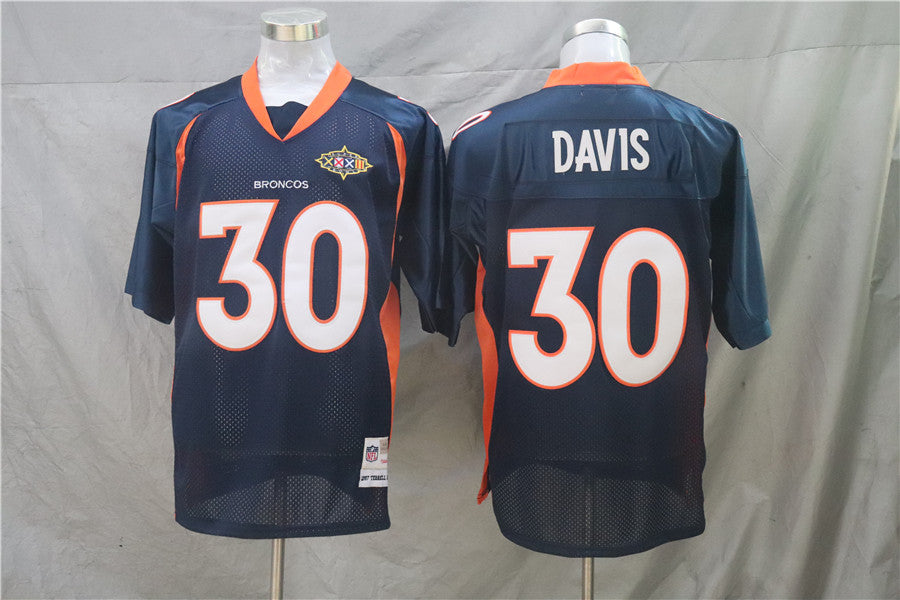 Men’s Denver Broncos Terrell Davis Mitchell & Ness Navy Legacy Jersey